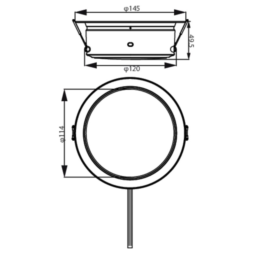 Philips - LED Podhledové svítidlo LED/4,8W/230V 3000K