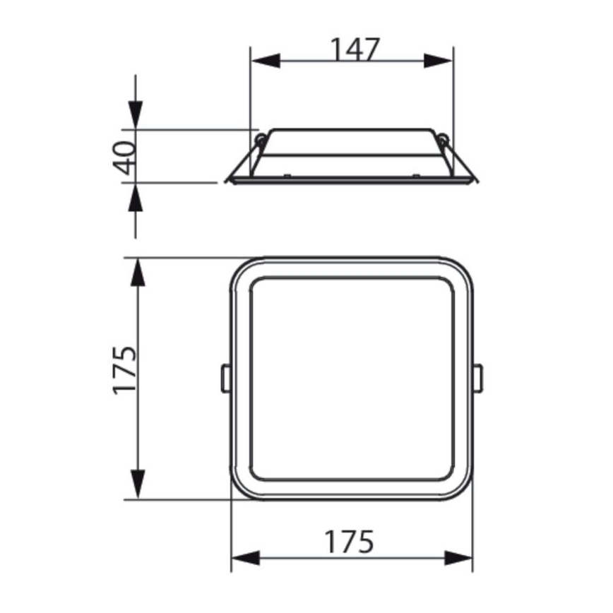 Philips - LED Podhledové svítidlo LEDINAIRE SLIM LED/10,5W/230V