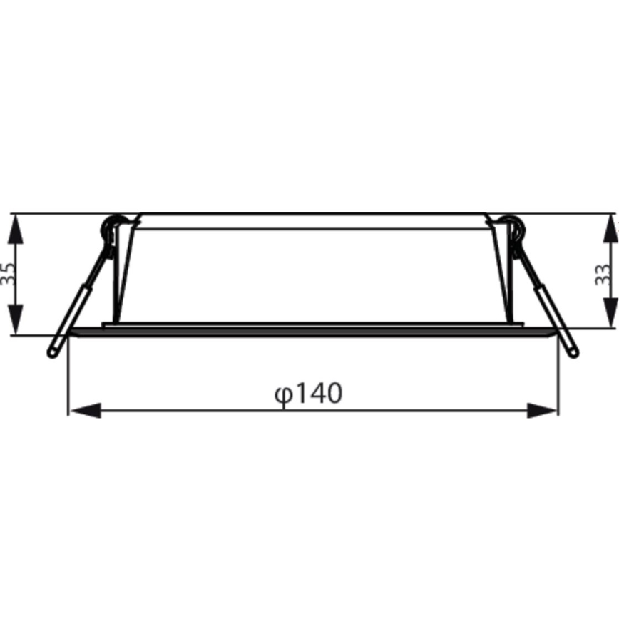 Philips - LED Podhledové svítidlo MESON LED/12,5W/230V 3000K
