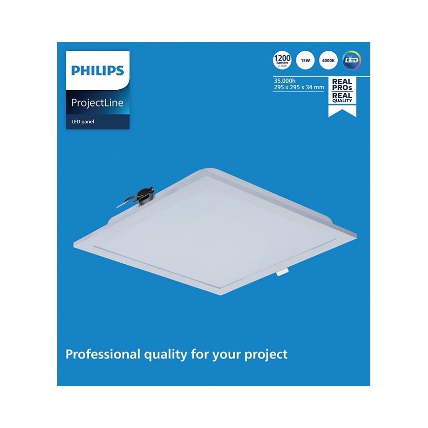 Philips - LED Podhledové svítidlo PROJECTLINE LED/15W/230V 29,5x29,5 cm