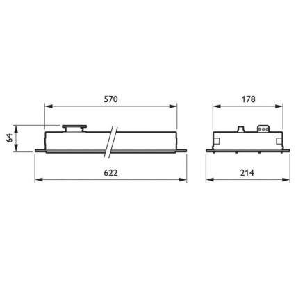 Philips - LED Podhledové zářivkové svítidlo STORESET LED/58W/230V