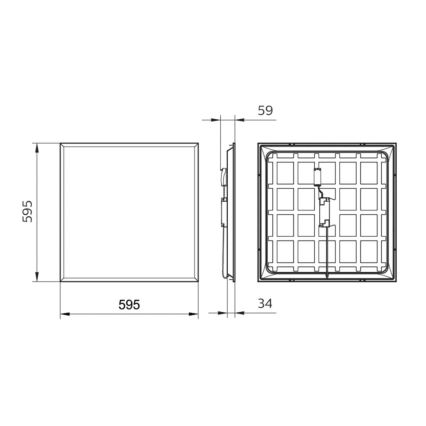 Philips - LED Podhledový panel LEDINAIRE LED/34W/230V 60x60 cm 4000K