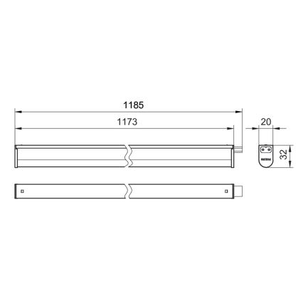 Philips - LED Podlinkové svítidlo PROJECTLINE LED/13W/230V 3000/4000/6500K