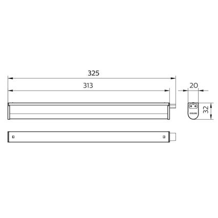 Philips - LED Podlinkové svítidlo PROJECTLINE LED/3,4W/230V 3000/4000/6500K