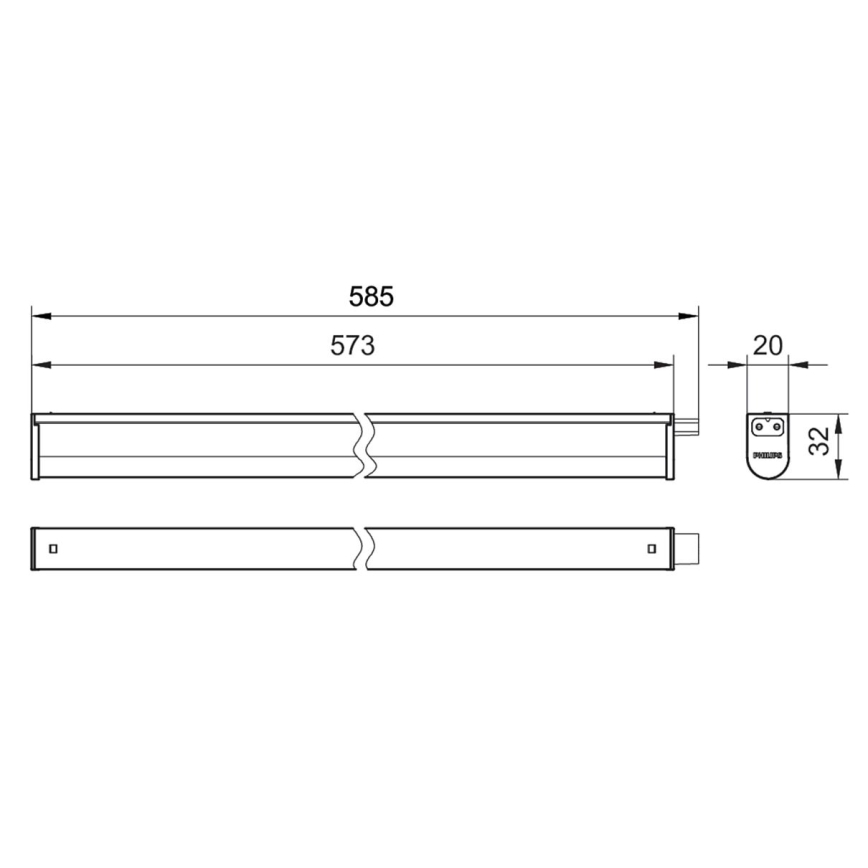 Philips - LED Podlinkové svítidlo PROJECTLINE LED/6,5W/230V 3000/4000/6500K