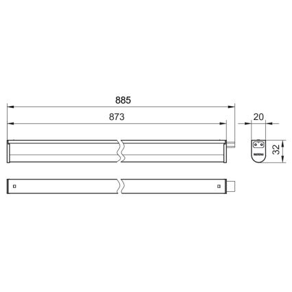 Philips - LED Podlinkové svítidlo PROJECTLINE LED/9,6W/230V 3000/4000/6500K