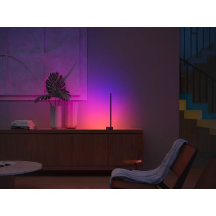 Philips - LED RGB Stmívatelná stolní lampa Hue SIGNE LED/12W/230V 2000-6500K černá