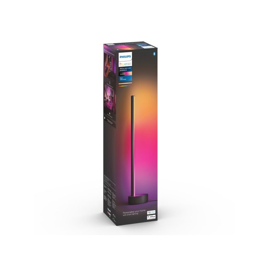 Philips - LED RGB Stmívatelná stolní lampa Hue SIGNE LED/12W/230V 2000-6500K černá