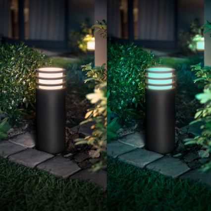 Philips - LED RGB Stmívatelná venkovní lampa Hue LUCCA 1xE27/8,1W/230V 40 cm 1000-20000K IP44
