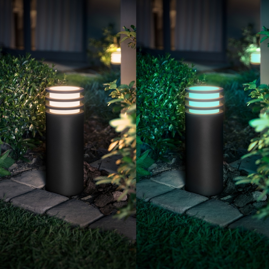 Philips - LED RGB Stmívatelná venkovní lampa Hue LUCCA 1xE27/8,1W/230V 40 cm 1000-20000K IP44