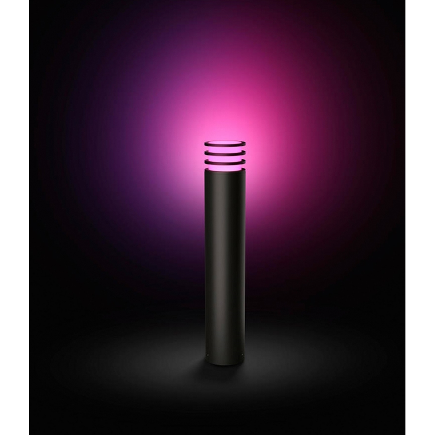 Philips - LED RGB Stmívatelná venkovní lampa Hue LUCCA 1xE27/8,1W/230V 77 cm 1000-20000K IP44