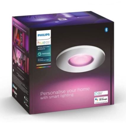 Philips - LED RGB Stmívatelné koupelnové svítidlo Hue XAMENTO 1xGU10/5,7W/230V IP44 2000-6500K