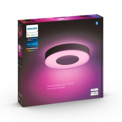 Philips - LED RGB Stmívatelné stropní svítidlo Hue INFUSE LED/52,5W/230V 2000-6500K pr. 425 mm černá