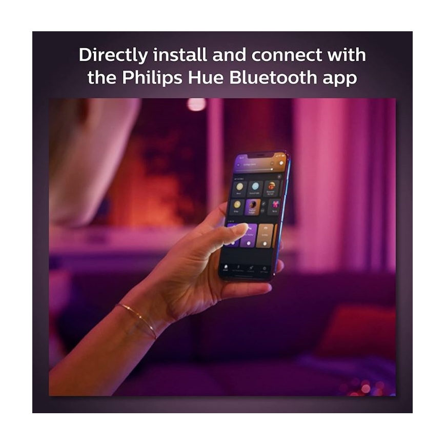Philips - LED RGB Stmívatelný lustr na lanku do lištového systému Hue PERIFO LED RGB/5,2W/24V 2000-6500K