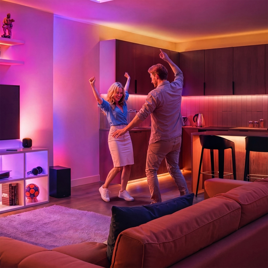 Philips - LED RGB+TW Stmívatelná stolní lampa SMART LED/9W/230V 2200-6500K Wi-Fi