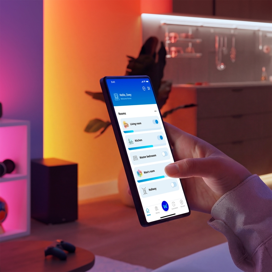 Philips - LED RGB+TW Stmívatelná stolní lampa SMART LED/9W/230V 2200-6500K Wi-Fi