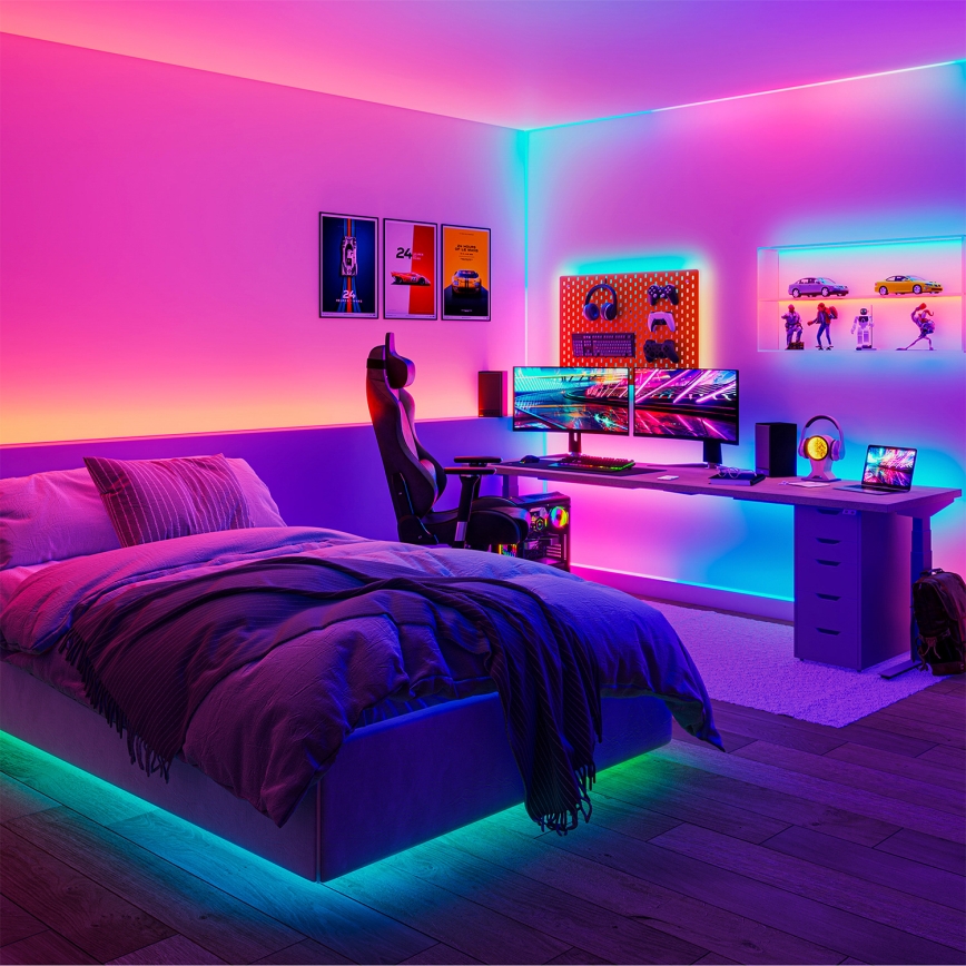 Philips - LED RGBIC Stmívatatelný pásek SMART STRIP 10m LED/43W/230V 2700-6500K Wi-Fi