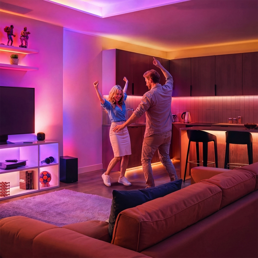 Philips - LED RGBIC Stmívatatelný pásek SMART STRIP 10m LED/43W/230V 2700-6500K Wi-Fi
