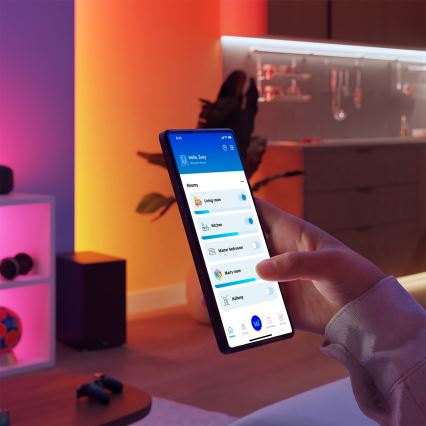 Philips - LED RGBIC Stmívatatelný pásek SMART STRIP 10m LED/43W/230V 2700-6500K Wi-Fi