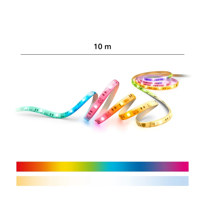Philips - LED RGBIC Stmívatatelný pásek SMART STRIP 10m LED/43W/230V 2700-6500K Wi-Fi
