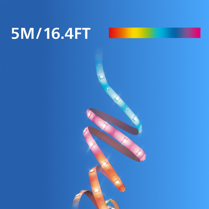Philips - LED RGBIC Stmívatelný pásek SMART STRIP 2x5m LED/21W/230V 2700-6500K Wi-Fi