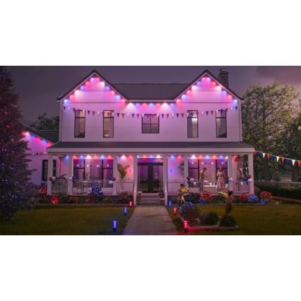 Philips - LED RGBW Prodlužovací stmívatelný venkovní řetěz Hue FESTAVIA 16xLED 9m 1000-20000K IP65
