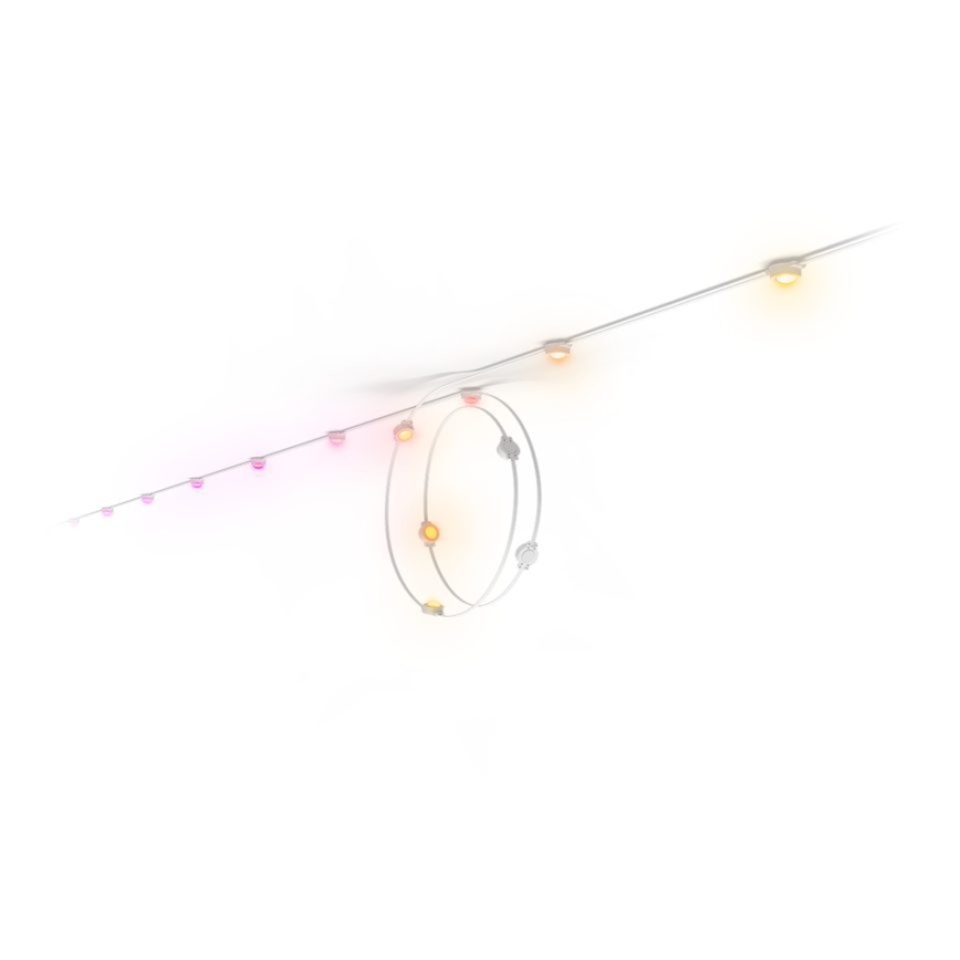 Philips - LED RGBW Prodlužovací stmívatelný venkovní řetěz Hue FESTAVIA 16xLED 9m 1000-20000K IP65