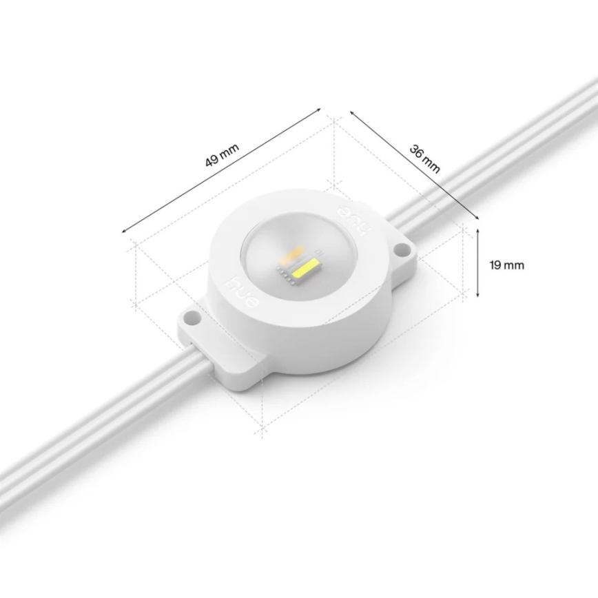 Philips - LED RGBW Prodlužovací stmívatelný venkovní řetěz Hue FESTAVIA 16xLED 9m 1000-20000K IP65