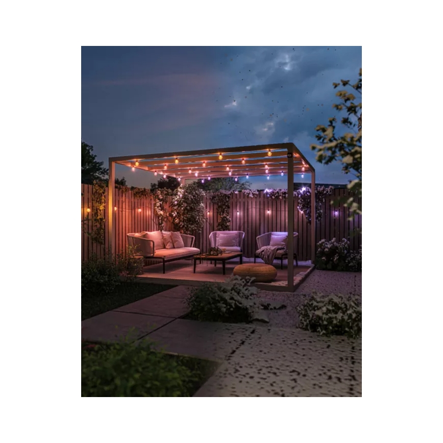 Philips - LED RGBW Prodlužovací stmívatelný venkovní řetěz Hue FESTAVIA 20xLED 14m IP65