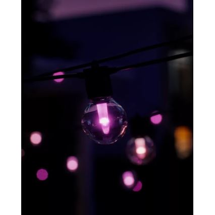 Philips - LED RGBW Prodlužovací stmívatelný venkovní řetěz Hue FESTAVIA 20xLED 14m IP65