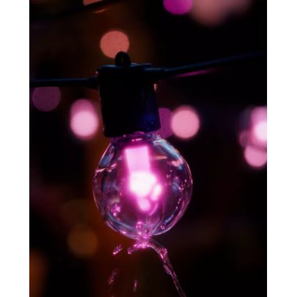 Philips - LED RGBW Prodlužovací stmívatelný venkovní řetěz Hue FESTAVIA 20xLED 14m IP65