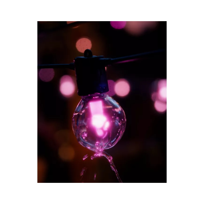 Philips - LED RGBW Prodlužovací stmívatelný venkovní řetěz Hue FESTAVIA 30xLED 21m IP65