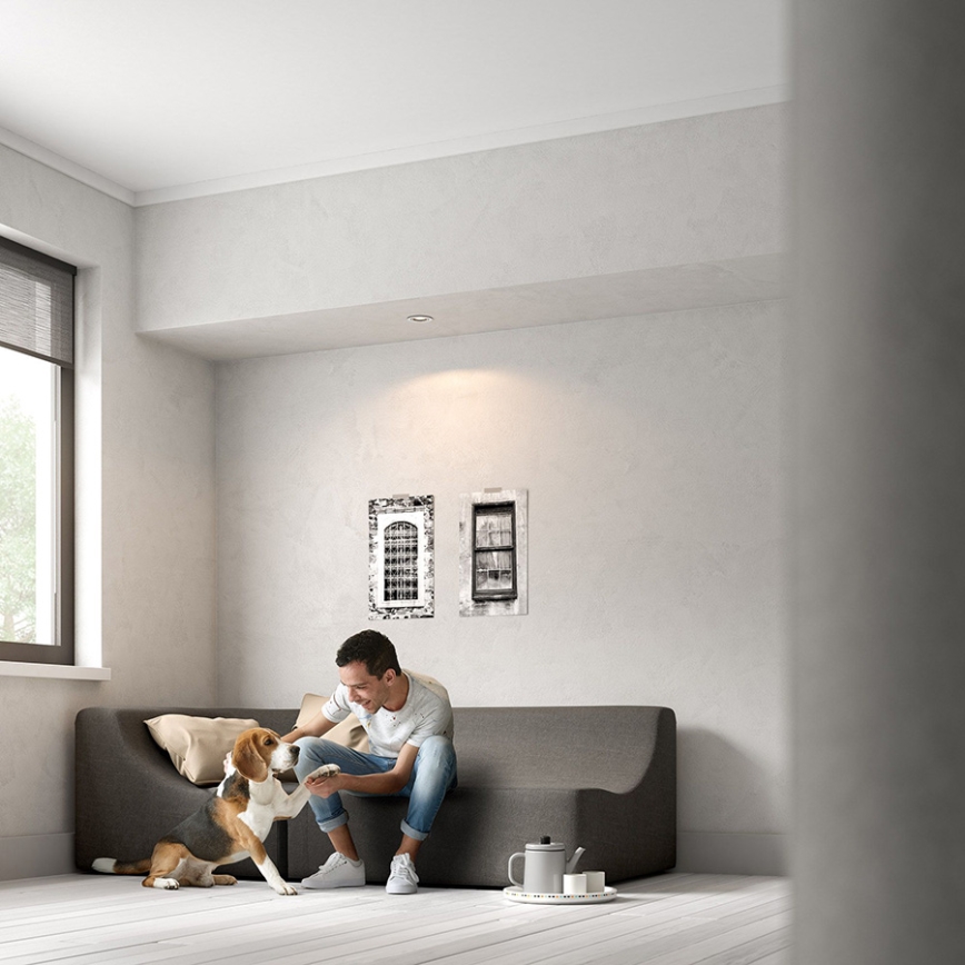 Philips - LED RGBW Stmívatelné podhledové svítidlo DONEGAL 1xGU10/4,8W/230V + dálkové ovládání