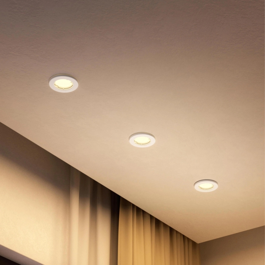 Philips - LED RGBW Stmívatelné podhledové svítidlo PERIDOT 1xGU10/6,5W/230V 2700-6500K bílá