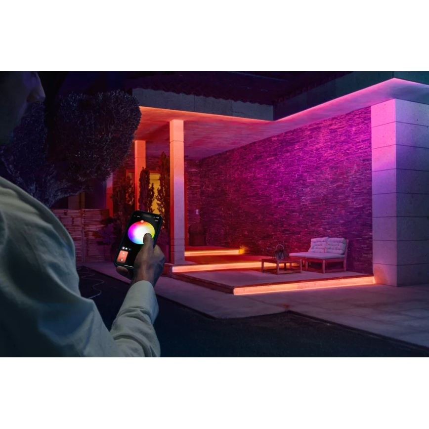 Philips - LED RGBW Stmívatelný venkovní pásek Hue FLUX 5m LED/30W/230V 2200-6500K IP67 + senzor pohybu
