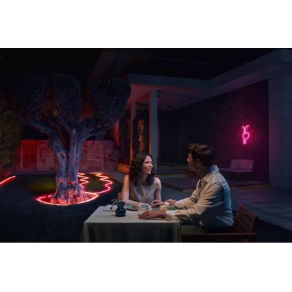 Philips - LED RGBW Stmívatelný venkovní pásek Hue NEON 5m LED/30W/230V 2200-6500K IP67 + senzor pohybu