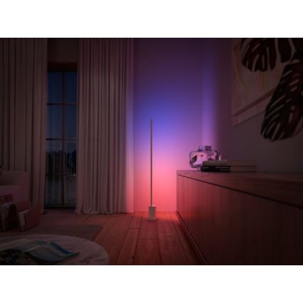 Philips - LED RGBW Stmívatelná stojací lampa Hue SIGNE LED/29W/230V 2000-6500K bílá