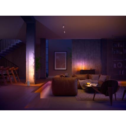 Philips - LED RGBW Stmívatelná stojací lampa Hue SIGNE LED/29W/230V 2000-6500K bílá