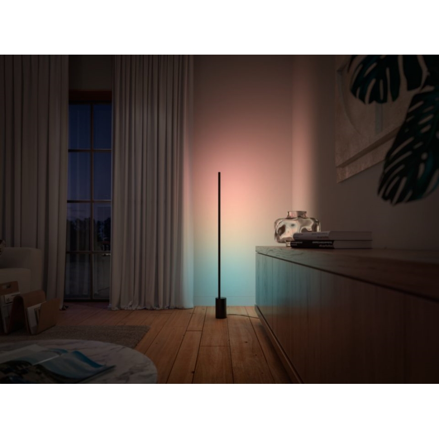 Philips - LED RGBW Stmívatelná stojací lampa Hue SIGNE LED/29W/230V 2000-6500K černá