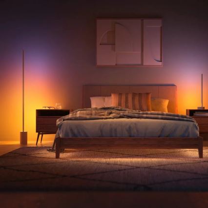 Philips - LED RGBW Stmívatelná stojací lampa Hue SIGNE LED/29W/230V 2000-6500K béžová