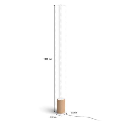 Philips - LED RGBW Stmívatelná stojací lampa Hue SIGNE LED/29W/230V 2000-6500K béžová