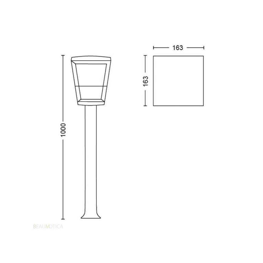 Philips 17442/30/P7 - LED RGB Venkovní lampa HUE ECONIC LED/15W/230V IP44
