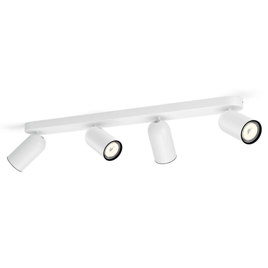 Philips - LED RGBW Stmívatelné bodové svítidlo PONGEE 4xGU10/4,9W/230V 2700-6500K bílá