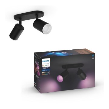 Philips - LED RGBW Stmívatelné bodové svítidlo Hue FUGATO 2xGU10/5,7W/230V