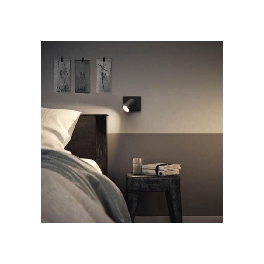 Philips - LED RGBW Stmívatelné bodové svítidlo RUNNER 1xGU10/6,5W/230V 2700-6500K černá