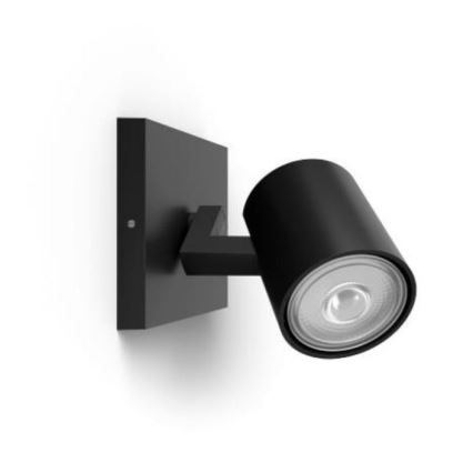 Philips - LED RGBW Stmívatelné bodové svítidlo RUNNER 1xGU10/6,5W/230V 2700-6500K černá