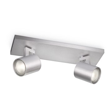 Philips - LED RGBW Stmívatelné bodové svítidlo RUNNER 2xGU10/6,5W/230V 2700-6500K matný chrom