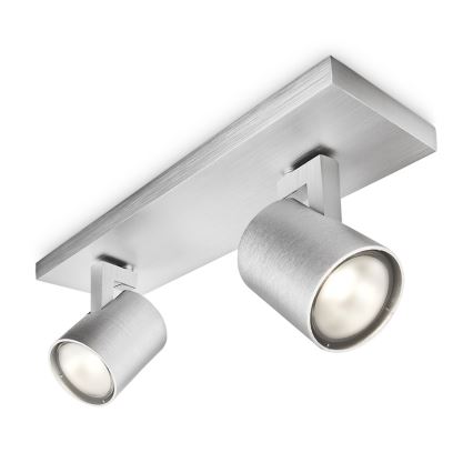 Philips - LED RGBW Stmívatelné bodové svítidlo RUNNER 2xGU10/6,5W/230V 2700-6500K matný chrom