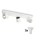 Philips - LED RGBW Stmívatelné bodové svítidlo RUNNER 3xGU10/6,5W/230V 2700-6500K bílá