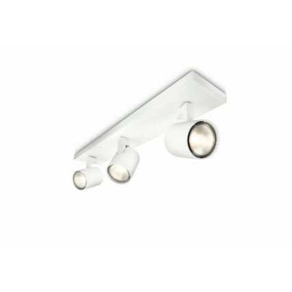 Philips - LED RGBW Stmívatelné bodové svítidlo RUNNER 3xGU10/6,5W/230V 2700-6500K bílá